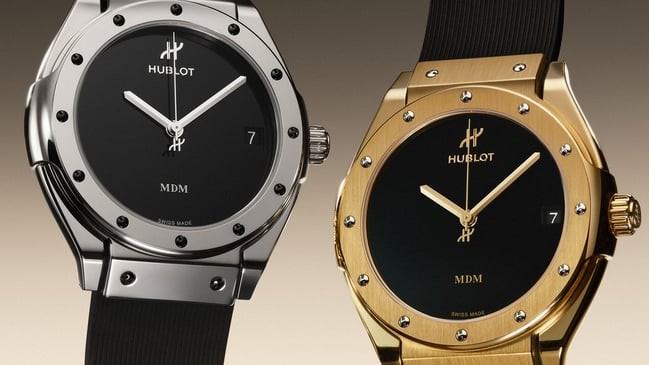 Hublot تعيد فكرتها الأولى: الذهب مع المطاط في Classic Fusion Tributo